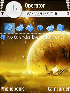 Gold Moon - S60 Theme with Screen Saver - S60 3rd
