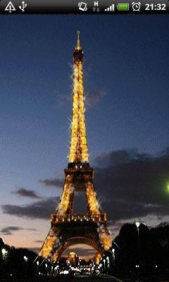 Golden Eiffel Tower Animated