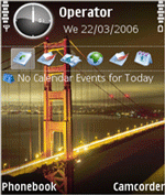Golden Gate Bridge Nokia e90 Theme + Free Digital Clock Screensaver