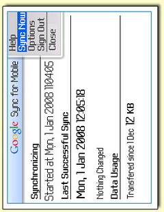 Google Mobile Sync