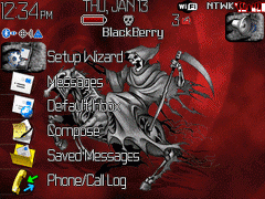 8300 Blackberry ZEN Theme: Grim Reaper Animated