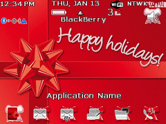8800 Blackberry Zen Theme: Happy Holidays