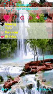 Havasupu waterfall animated