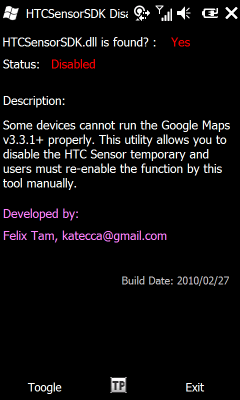 HTCSensorSDK Disabler for Google Maps