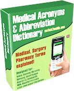 Medical Acronyms & Abbreviations Dictionary 2009