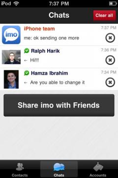 imo instant messenger for iPhone/iPad