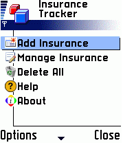 Insurance Tracker for Symbian