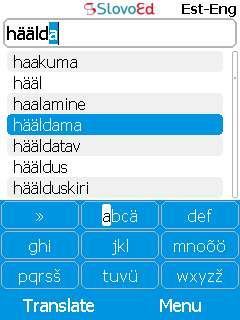 SlovoEd Classic English-Estonian & Estonian-English dictionary for mobiles