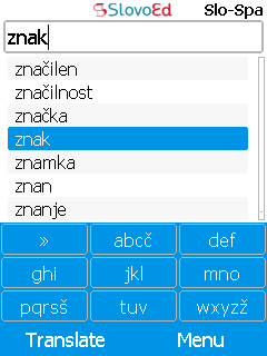 SlovoEd Compact Slovenian-Spanish & Spanish-Slovenian dictionary for mobiles