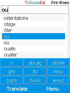 SlovoEd Compact French-Romanian dictionary for mobiles