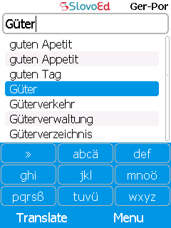 SlovoEd Compact German-Portuguese & Portuguese-German dictionary for mobiles