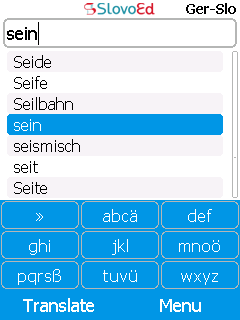 SlovoEd Compact German-Slovenian & Slovenian-German dictionary for mobiles