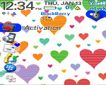 8100 Blackberry ZEN Theme: Joyful Hearts