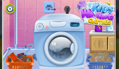 Kids Washing Clothes