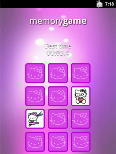 Kitty Memory Game