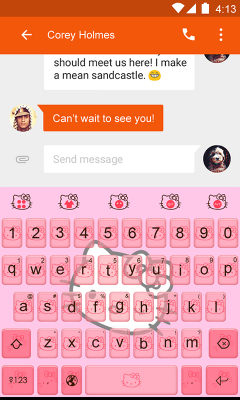 Kitty Theme -Emoji Gif Keyboard