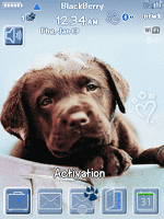 Blackberry Flip ZEN Theme: Lab Puppy