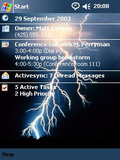 Lightning Theme (M) - for Pocket PC