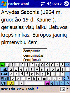 Lithuanian Language Support (Lite) for Windows Mobile 2003/2003SE