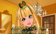 Makeover girl on thanksgiving day