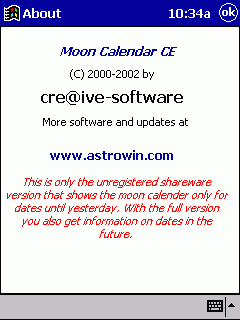 Moon Calendar CE (SH3)