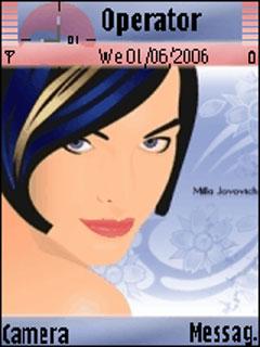 Milla Jovovich Blue