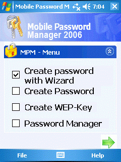 Mobile Password Manager 2006