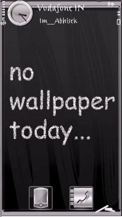 No Wallpaper Today