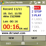 DictaNet Mobile (Palm Treo 750v)