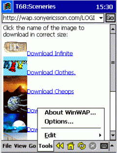 WinWAP for Pocket PC 2000/2002