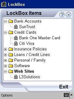 LockBox for Pocket PC