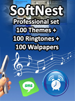 300 Professional set - Themes + Ringtones/Alarms + Wallpapers