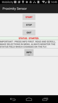 Proximity Sensor and Screen