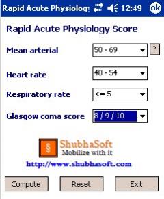 Rapid Acute Physiology Score