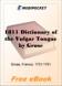 1811 Dictionary of the Vulgar Tongue for MobiPocket Reader