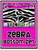 Zebra in Pink Bottom Zen 9630/Tour Theme