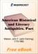 American Historical and Literary Antiquities, Part 02 for MobiPocket Reader