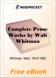 Complete Prose Works  for MobiPocket Reader
