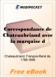 Correspondance de Chateaubriand avec la marquise de V for MobiPocket Reader
