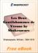 Les Deux Gentilshommes de Verone for MobiPocket Reader