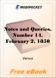 Notes and Queries, Number 14, February 2, 1850 for MobiPocket Reader