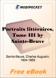 Portraits litteraires, Tome III for MobiPocket Reader