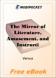 The Mirror of Literature, Amusement, and Instruction Volume 10, No. 262, July 7, 1827 for MobiPocket Reader