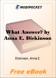 What Answer? for MobiPocket Reader