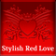Stylish Red Love Keyboard