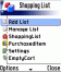 ShoppingList for Symbian