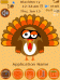 Blackberry Flip ZEN Theme: Thanksgiving Turkey Animated