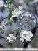 White Flowers Clock