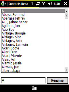 Rename Contacts