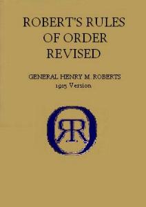Roberts Rules of Order, Revised